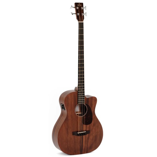 Sigma BMC 15E Mahogany Top, Fish Presys II Acoustic Electric Bass with Bag