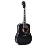 products sigma dm sg5 bk black acoustic electric guitars with bag a111341