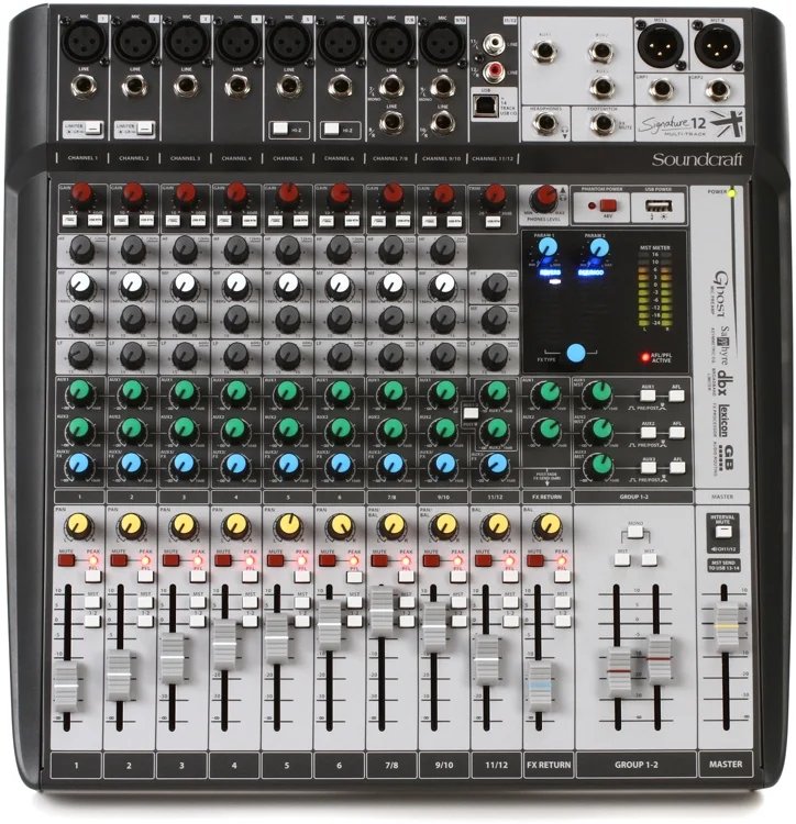 Soundcraft Signature 12 MTK Mixer and Audio Interface with Effects