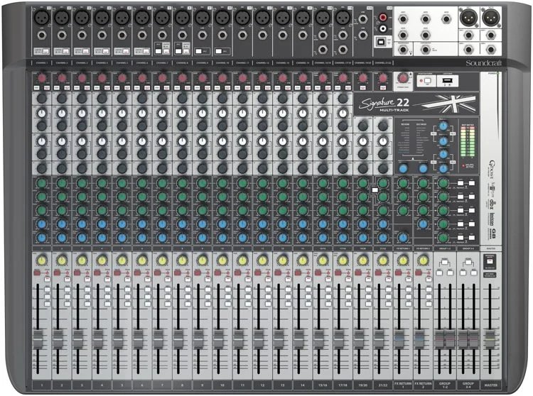 Soundcraft Signature 22 MTK Mixer and Audio Interface with Effects
