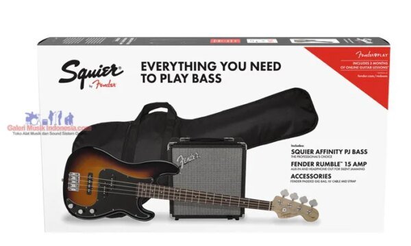 Squier Affinity PJ Bass Package