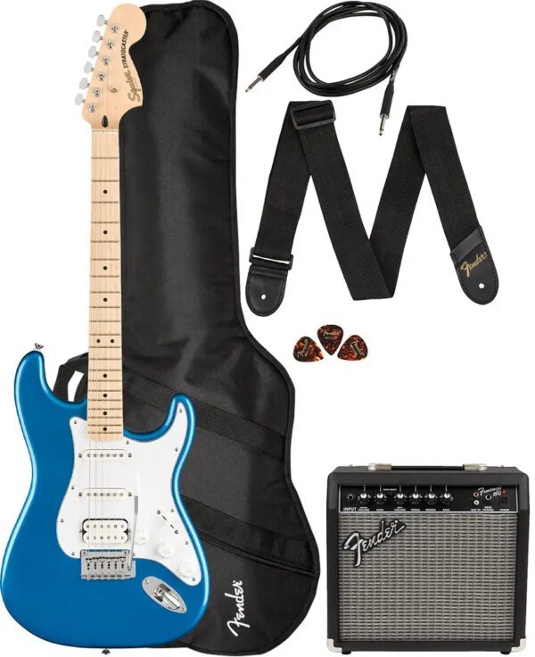Squier Affinity Stratocaster HSS Guitar Pack, Maple FB