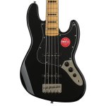 products squier classic vibe 70s jazz bass v string with maple fingerboard black new 2021 7052
