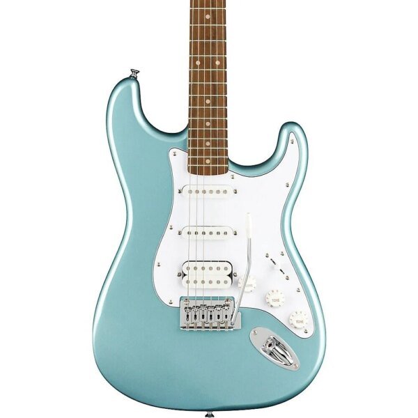 Squier FSR Affinity Stratocaster HSS Electric Guitar, Laurel FB, Ice Blue Metallic