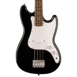 products squier sonic bronco bass guitar w white pickguard laurel fb black 8093