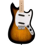 products squier sonic mustang electric guitar w white pickguard maple fb 2 color sunburst 8089