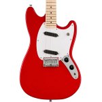 products squier sonic mustang electric guitar w white pickguard maple fb torino red 8090