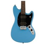 products squier sonic mustang hh electric guitar w black pickguard laurel fb california blue 8091