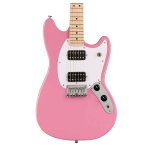 products squier sonic mustang hh electric guitar w white pickguard maple fb flash pink 8092
