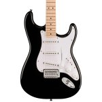 products squier sonic stratocaster electric guitar w white pickguard maple fb black 8075