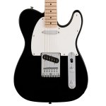 products squier sonic telecaster electric guitar w white pickguard maple fb black 8088