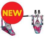 products tama hp900pwmcs limited iron cobra 900 marble coral swirl power glide twin pedal with case 8594