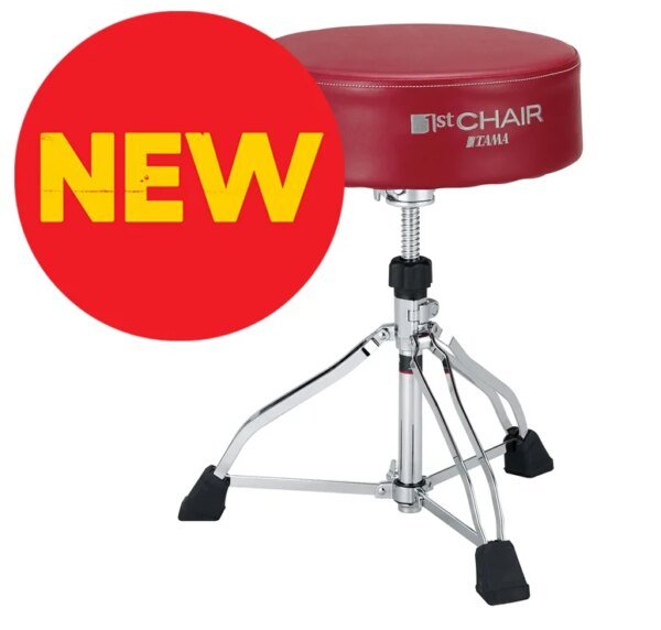 Tama HT830R 1st Chair Round Rider XL Red Trio Drum Throne