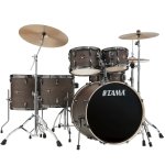 products tama imperial star ip62h6wbn wbw 6 piece drum set with black hardware walnut burl wrap limited edition 9730