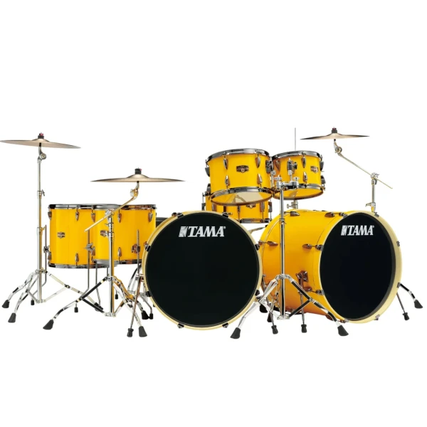 products tama imperial star ip72zh9wbn ely ltd edition 7 piece drum set inspired by lars ulrich electric yellow 9851