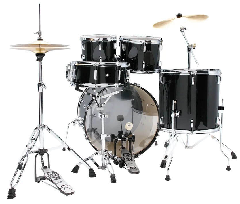 Tama Stagestar ST52H6C BNS 5 Piece Drum Set with Cymbals, Black Night Sparkle