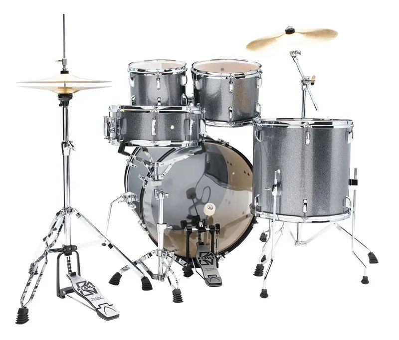 Tama Stagestar ST52H6C CSS 5 Piece Drum Set with Cymbals, Cosmic Silver Sparkle