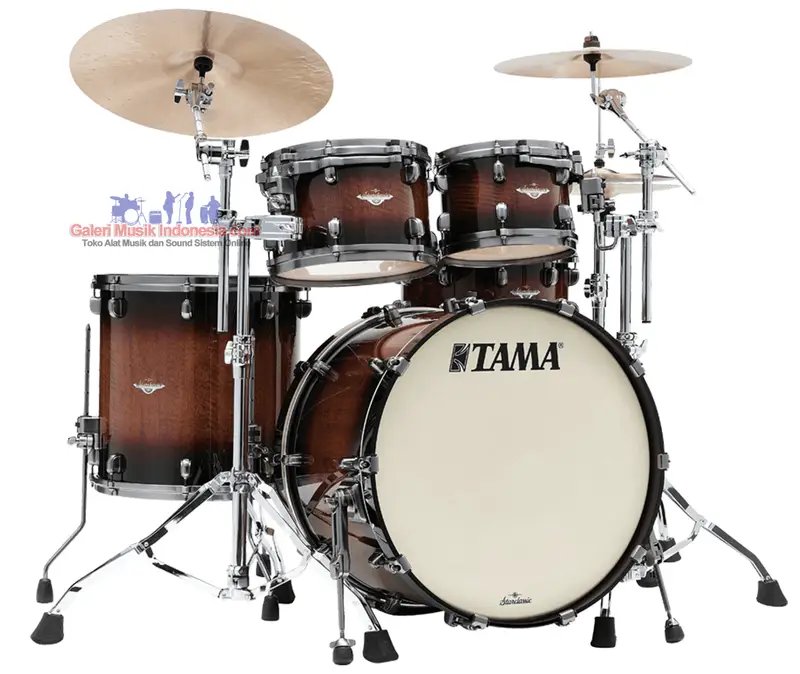 Tama Starclassic Maple ME42TZSV-TBV 6 Piece Drum Set, Tobacco Sunburst Movingui