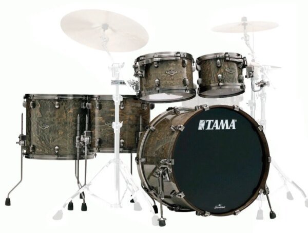 Tama Starclassic Walnut/Birch WBS52RZUST GCT Limited Edition 6 Piece Drum kit, Gloss Charcoal Tamo Ash