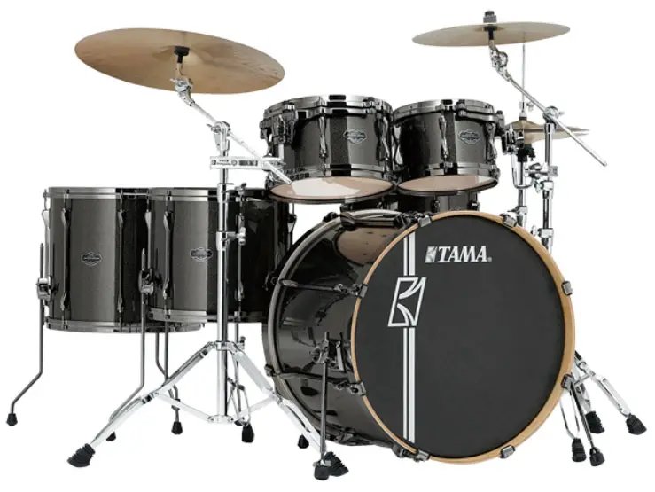 Tama Superstar Hyperdrive Maple MK62HZBNS-MGD 6 Piece Drum Set, Midnight Gold Sparkle
