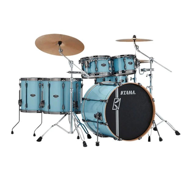 Tama Superstar Hyperdrive Maple MK62HZBNS-PBM 6 Piece Drum Set, Pale Blue Mist