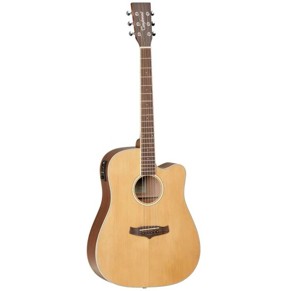 Tanglewood TW10 E Dreadnought Cutaway Acoustic Electric Guitar with Bag