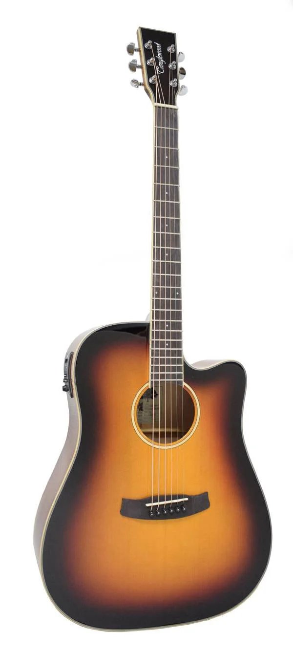 Tanglewood TW5 E SB Cutaway Dreadnought Acoustic Electric Guitar with Bag