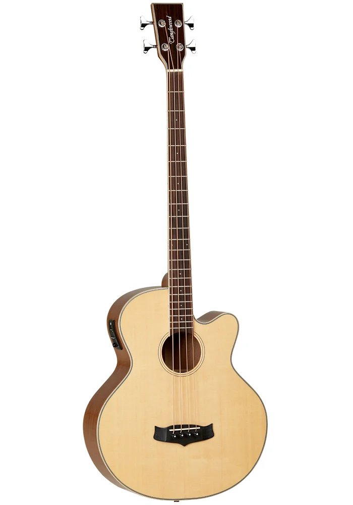 Tanglewood TW8 E AB Super Jumbo Acoustic Electric Bass Guitar with Bag