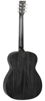 Tanglewood TWBB OE Blackbird Folk Acoustic Electric Guitar, Smoke Black Satin w/ Bag