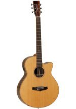 Tanglewood TWJSF CE Super Folk, Solid Canadian Red Cedar Top Acoustic Electric Guitar w/Bag