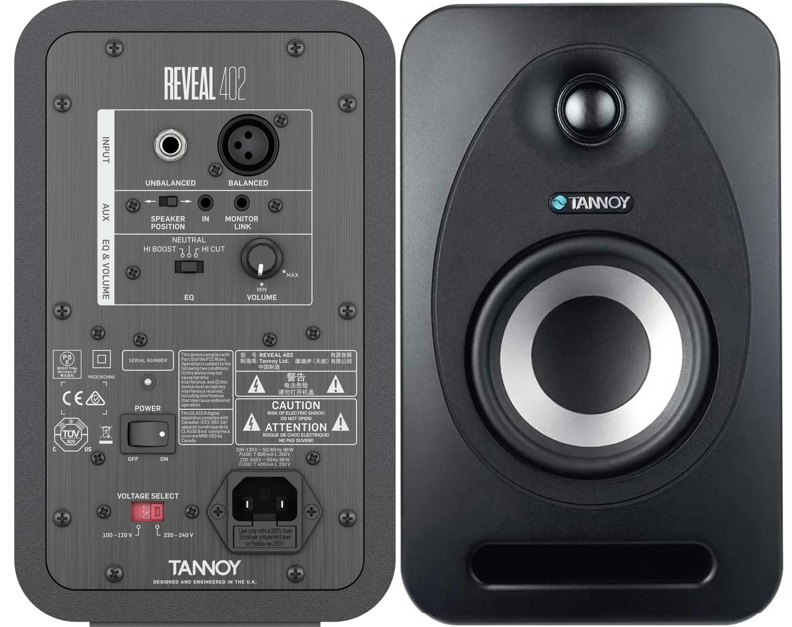 Tannoy Reveal 402 Powered Studio Monitors (Pair)