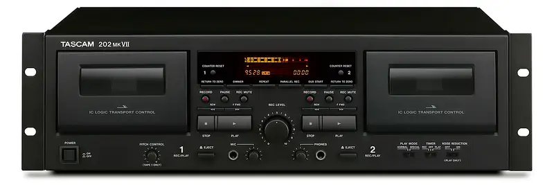 Tascam 202MK7 Double Cassette Deck with USB Port