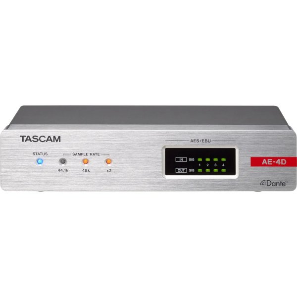 products tascam ae4d aes ebu input output dante converter with builtin dsp mixer 6191