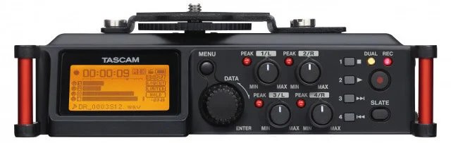 Tascam DR 70D 4 Channel Audio Recording Device for DSLR and Video Cameras
