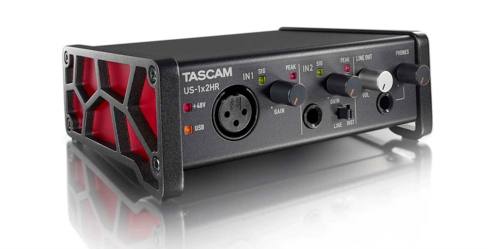Tascam US-1x2-HR High-Resolution USB Audio Interface 