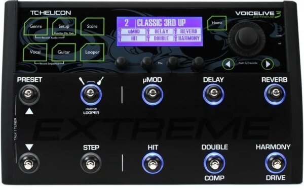 TC Helicon VoiceLive 3 Extreme Guitar and Vocal Effects Processor Pedal