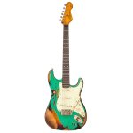 products vintage v6pu2980 v6 proshop unique electric guitar ventura green tobacco burst a114350