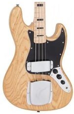 Vintage VJ74NAT Reissued Maple Board Natural Ash Body Electric Bass