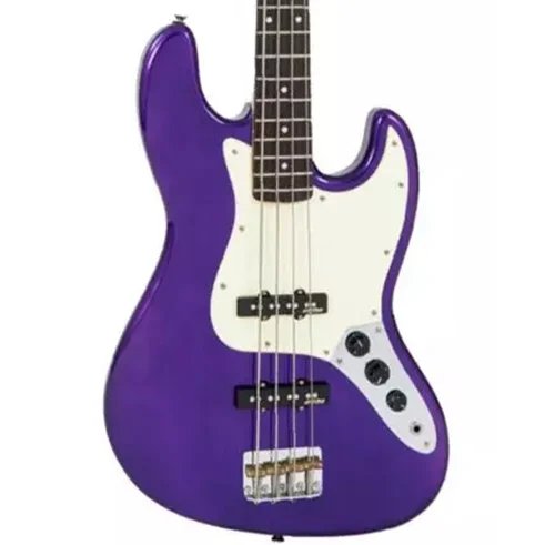 Vintage VJ74PL Purple Electric Bass