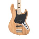 products vintage vj75mnat reissued maple fingerboard 5 string electric bass natural ash 9127