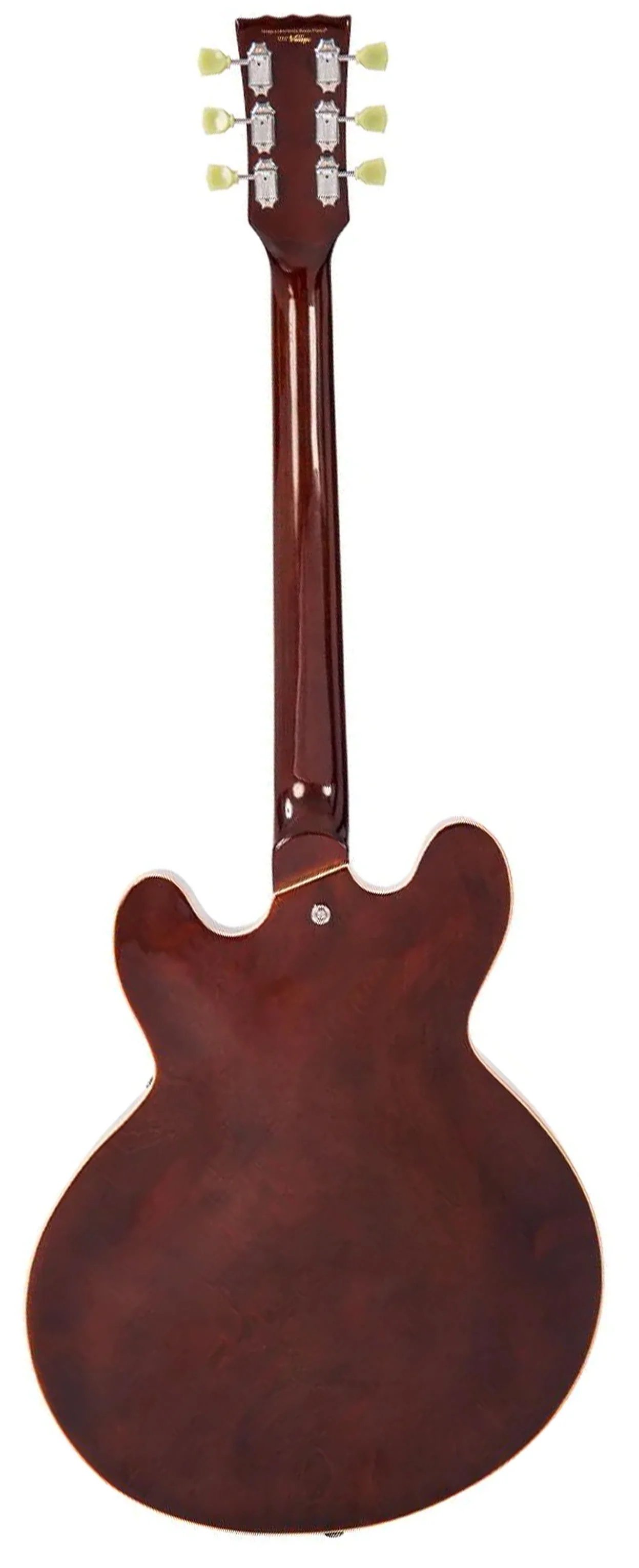 Vintage VSA500W ReIssued Semi Acoustic Guitar, Natural Walnut