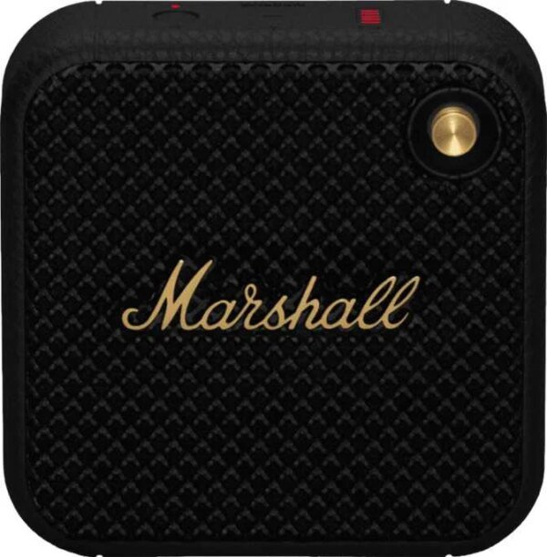 Marshall Willen Portable Bluetooth Speaker, Black & Brass