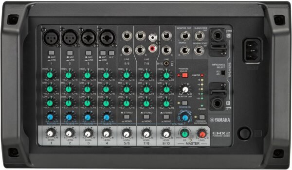 Yamaha EMX2 10 Input Powered Mixer with Dual 250 Watt Amp