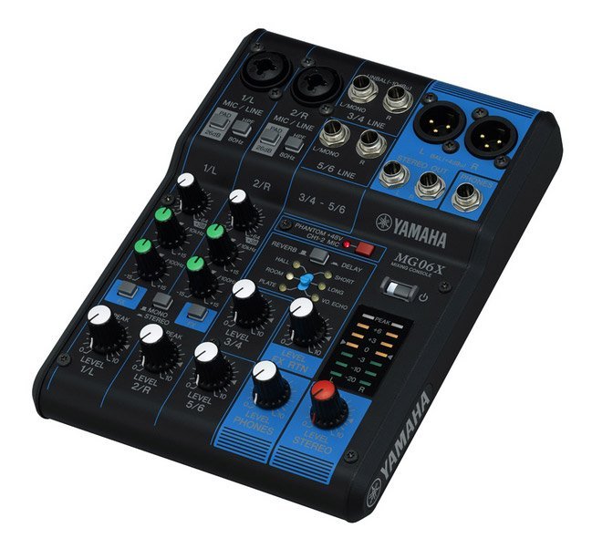 Yamaha MG06X 6 Channel Mixer with Effects