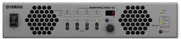 Yamaha XMV4280D 4 Channel 280 watt Power Amplifier with Dante