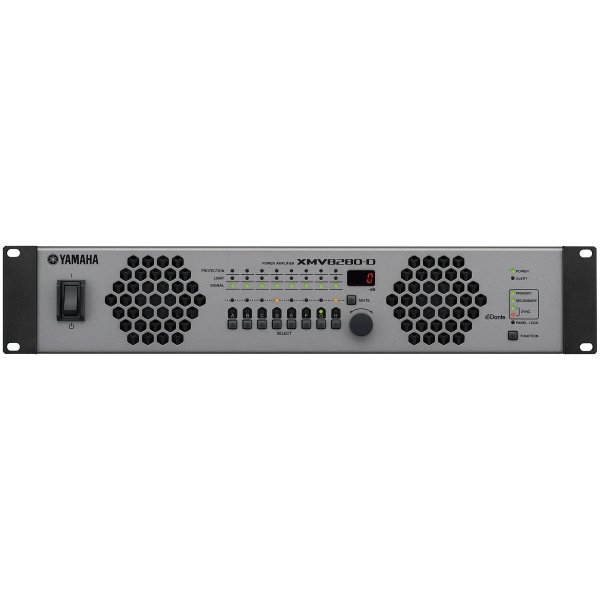 Yamaha XMV8280D 8 Channel 280 watt Power Amplifier with Dante