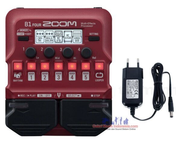 Zoom B1 FOUR with AD16E Bass Multieffects Processor