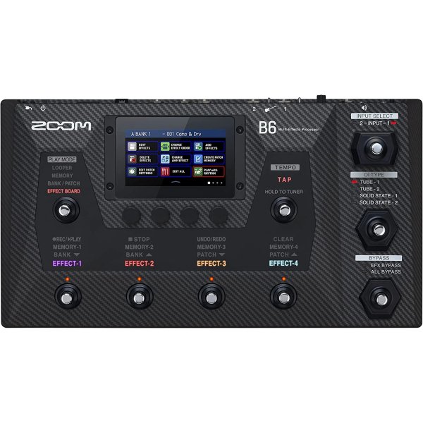 Zoom B6 Bass Multieffect Processor with 4 DI Boxes
