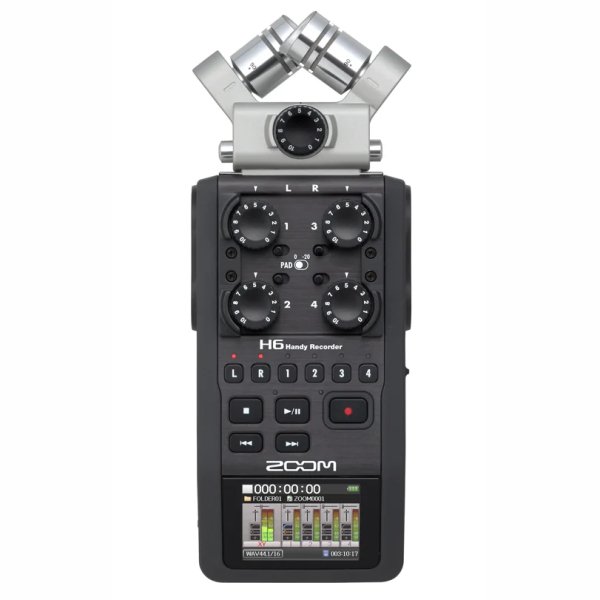 Zoom H6 All Black Handy Recorder